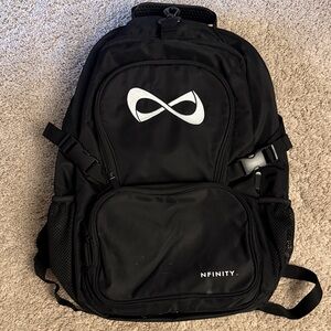 NFINITY Black Backpack with White Logo